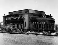 The Manila Central Post Office during World War II (1945)