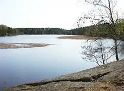 View of the lake