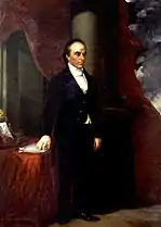 Portrait of Daniel Webster by Albert Gallatin Hoit, "which hung for years in the Revere House, Boston."