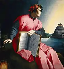 Image 20Dante Alighieri, one of the greatest poets of the Middle Ages. His epic poem The Divine Comedy ranks among the finest works of world literature. (from Culture of Italy)