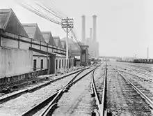 The western end of the yard, with the Ultimo Tram Depot and Ultimo Power Station also in view