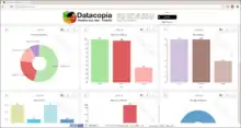 Sample charts created through datacopia