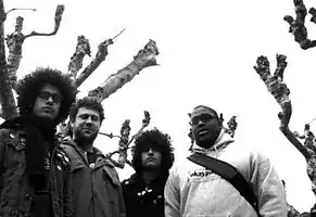 Left to right: Omar Rodríguez-López, Jeremy Ward, Cedric Bixler-Zavala, Isaiah "Ikey" Owens