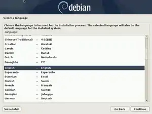 Image 7Graphical version of the Debian Installer (from Debian)