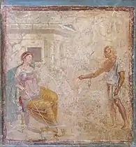 Daedalus and Pasiphaë, fresco in Pompeii, 1st century AD