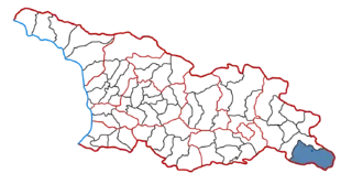 Location of the municipality within Georgia