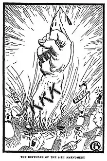 The Defender Of The 18th Amendment. from Klansmen: Guardians of Liberty 1926.