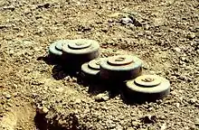 Five M15 landmines