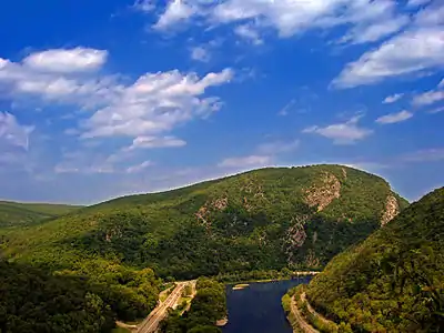 Image 45Delaware Water Gap is shared between Warren County and neighboring Pennsylvania. (from New Jersey)