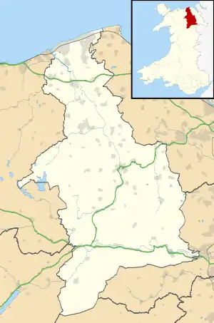 Eryrys is located in Denbighshire