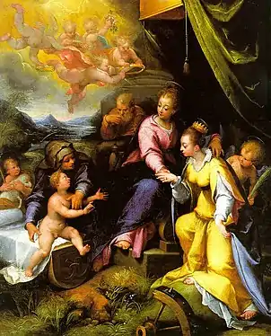 Denis Calvaert, The Mystic Marriage of St Catherine