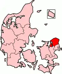 Frederiksborg County in Denmark