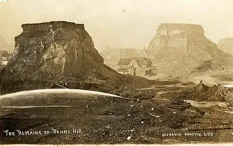 Postcard of the 1902–1911 regrade