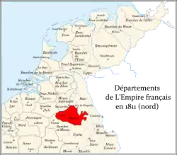 Ourthe and other annexed departments