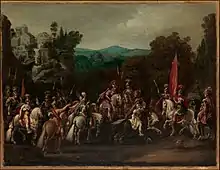 "Departure of the Amazons", 1620.