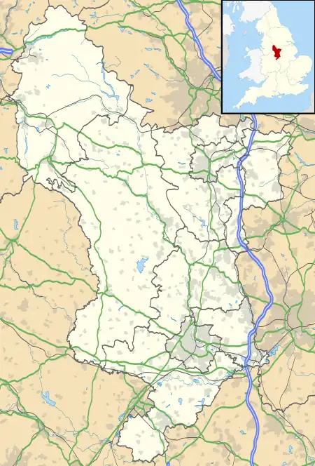 Whaley Thorns is located in Derbyshire