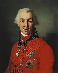 Gavrila Derzhavin by Vladimir Borovikovsky