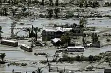 A school near Port-au-Prince that was badly damaged by Hurricane Ike