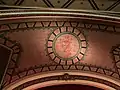 Detail of ceiling mural in main theater