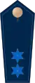 Blue epaulette with 2 light blue stars