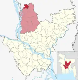 Location of Dhanbari