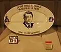 López Mateos campaign plate and other items.