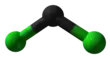 Ball and stick model of dichlorocarbene