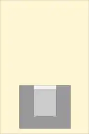 Diagram showing a steel die in section with an aluminium billet inderted