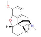 Chemical structure of dihydrodesoxycodeine.