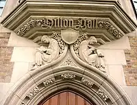 Dillon Hall's main entrance