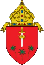 Coat of arms of the Diocese of Lucena