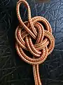 Celtic Button knot on the bight therefore double, flat, with loop