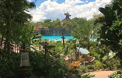 Aerial shot of Disney's Typhoon Lagoon water park