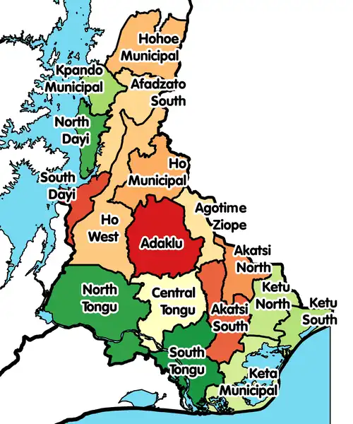 Districts of Volta Region