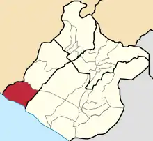 Location of Ite in the Jorge Basadre Province