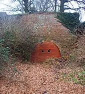 The abandoned tunnel on the old route of the canal