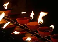 Image 25Diyas lighting on Divali night in Trinidad and Tobago. (from Culture of Trinidad and Tobago)