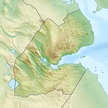 Lake Ghoubbet is located in Djibouti