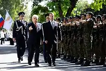 Image 8Welcoming ceremony of the former Russian president Dmitry Medvedev by the soldiers of the Cypriot National Guard. (from Cyprus)