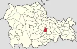 Location in Neamț County