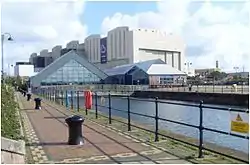 The Dock Museum is built on top of a former dock.