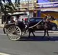 Bendi, the horse cart in Tomohon