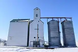 The grain elevators in Domain.