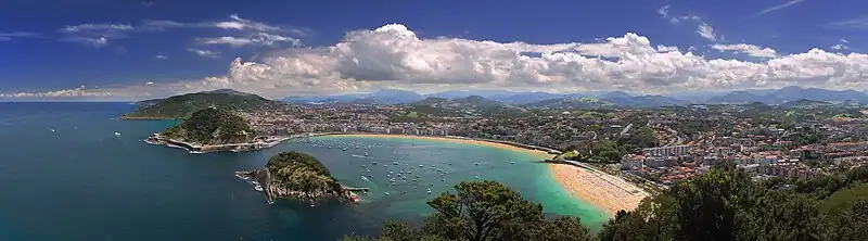 Panoramic view of San Sebastien from the west