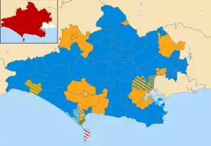 2019 results map