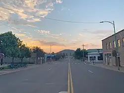 View of Pilot Butte from downtown, 2022