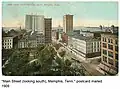 Downtown Memphis in 1909, overlooking Court Square.