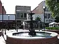 A fountain in Downtown