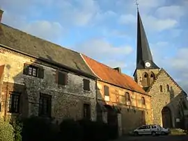 The church and manorhouse