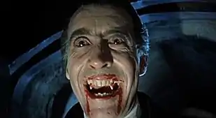 Image 24Christopher Lee (seen here as Dracula in 1958) starred in many of Hammer's British horror films. (from Culture of England)